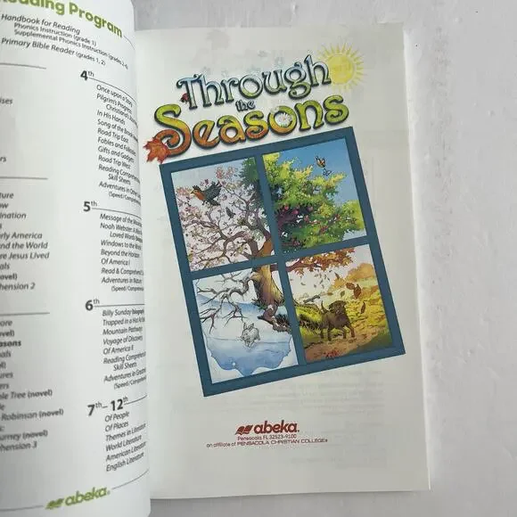 Abeka Reader Through the Seasons 3rd Grade Paperback Book Homeschool Curriculum - Picture 2 of 5
